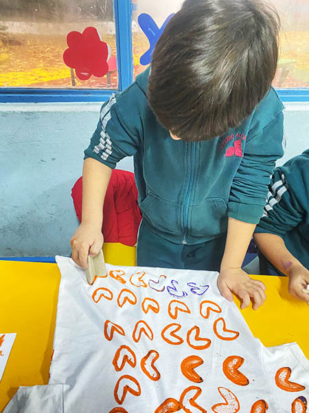 Día del arte en preescolar Colegio Alcántara de Peñalolén