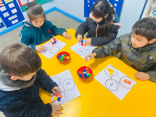 Matemáticas en preescolar Colegio Alcántara de Peñalolén